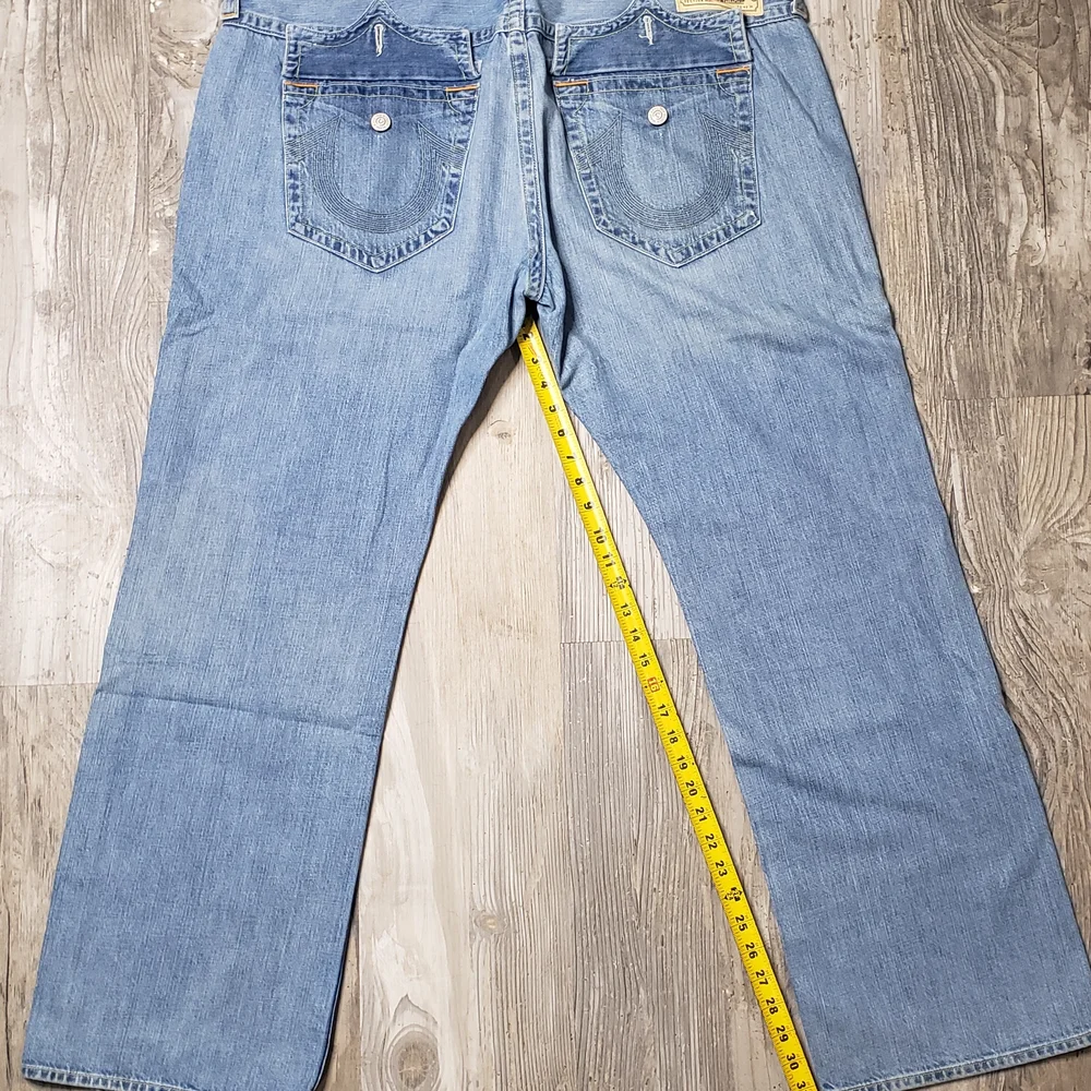 True Religion Men's Light Blue Jeans